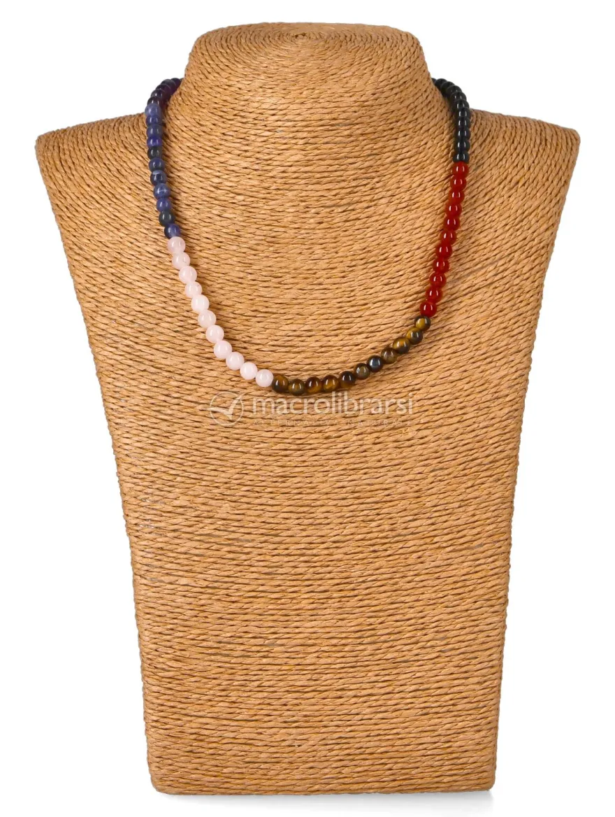 Parure 7 Chakra Collana + Bracciale con Elastico