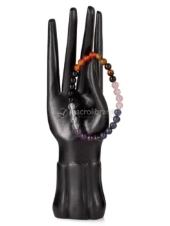 Parure 7 Chakra Collana + Bracciale con Elastico