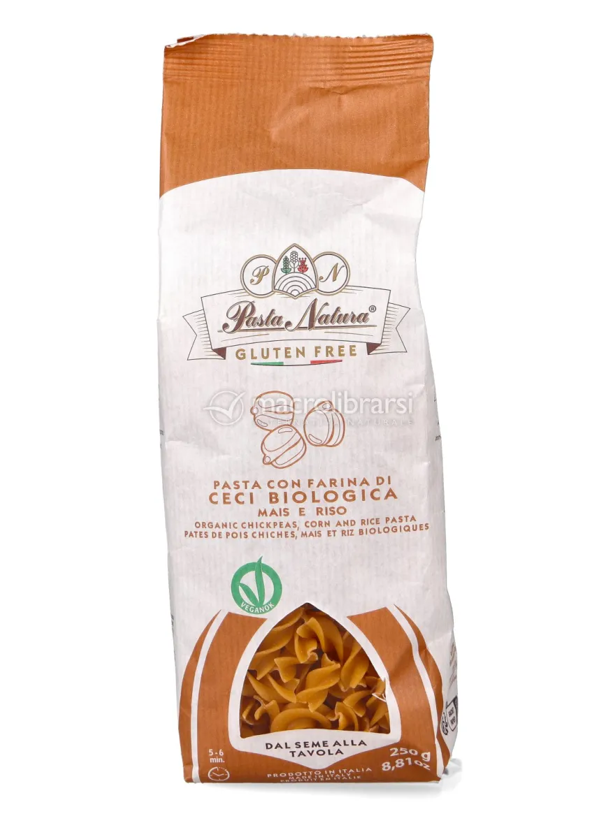 Pasta di Ceci, Mais e Riso Bio - Fusilli