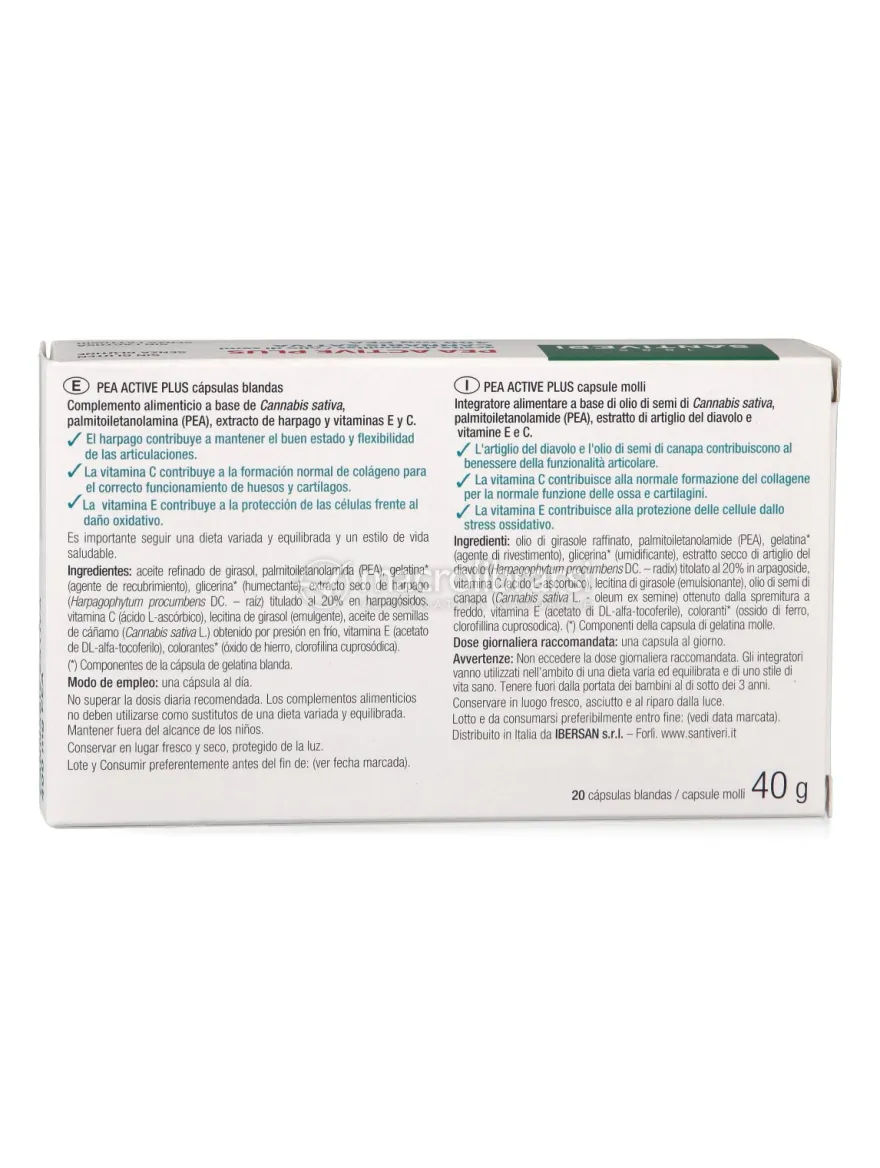 Pea Active Plus con Cannabis Sativa