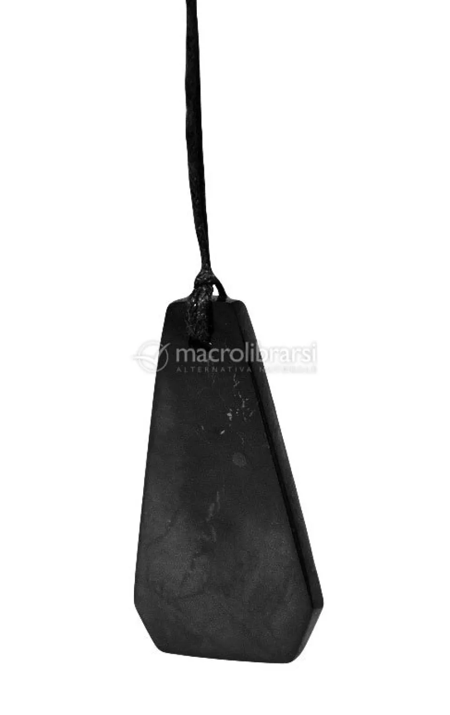 Pendente di Shungite con Cordino - Campanula