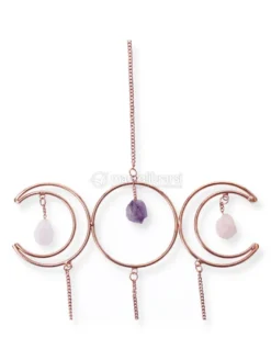 Pendente per Finestre Tripla Luna - Triangolo d'Oro - Selenite