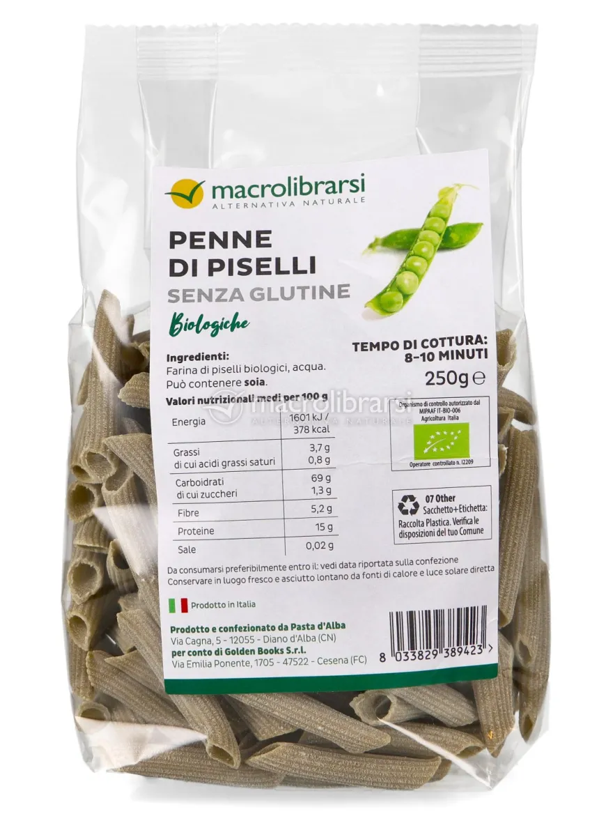 Penne di Piselli Bio Senza Glutine