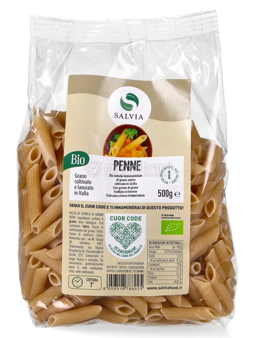 Penne di Semola di Grano Duro Bio - 500 g
