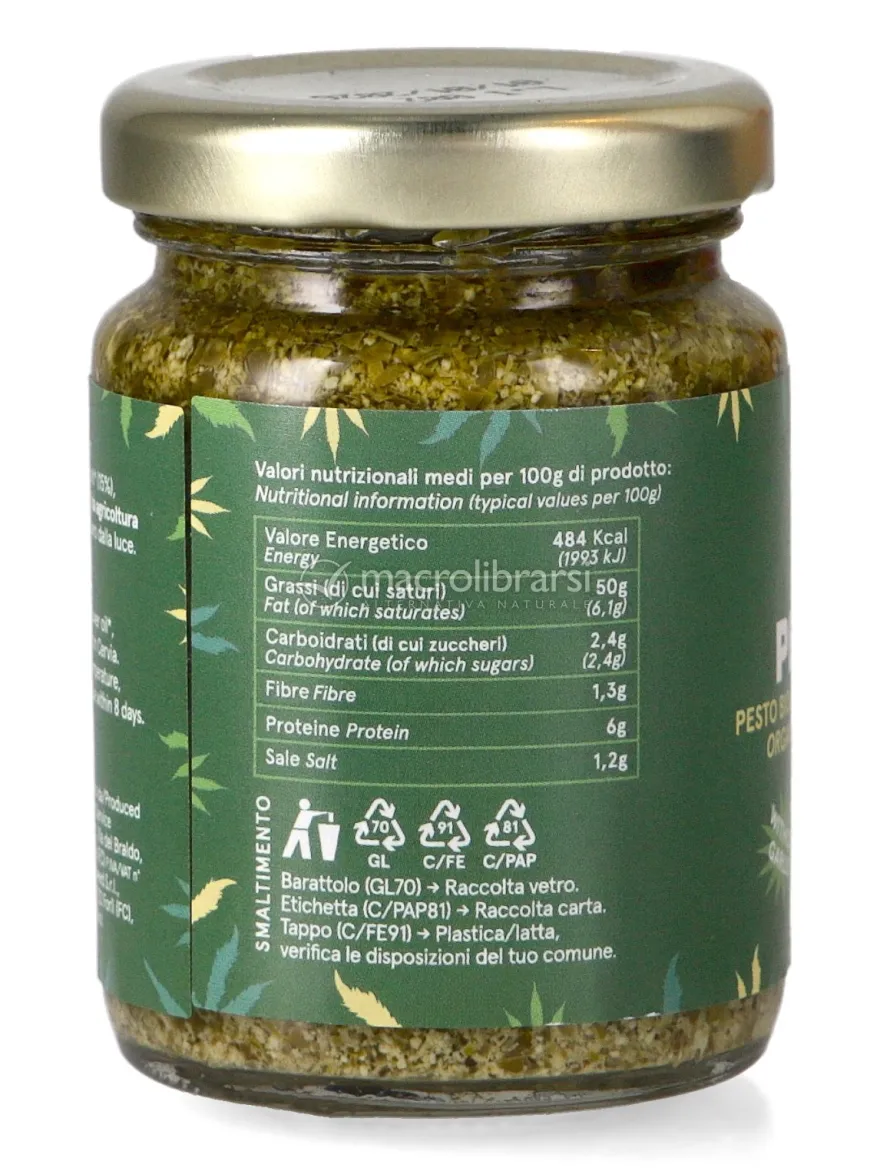 Pesto Bio di Canapa & Basilico