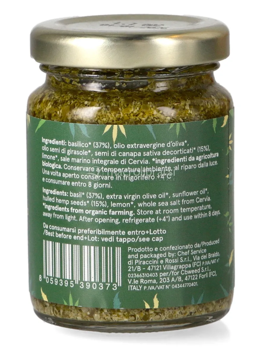 Pesto Bio di Canapa & Basilico