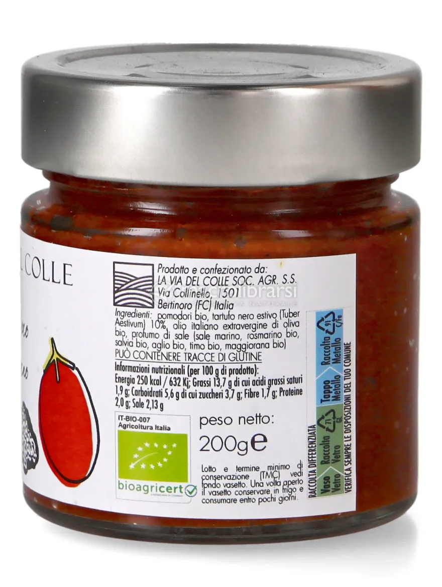 Pesto di Pomodoro Appassito in Forno e Tartufo Nero Estivo Bio