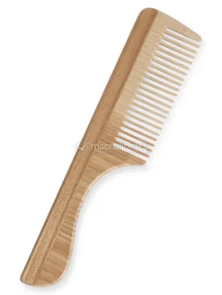 Pettine a Denti Fitti con Manico in Legno