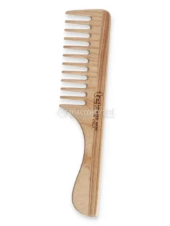 Pettine a Denti Radi con Manico in Legno