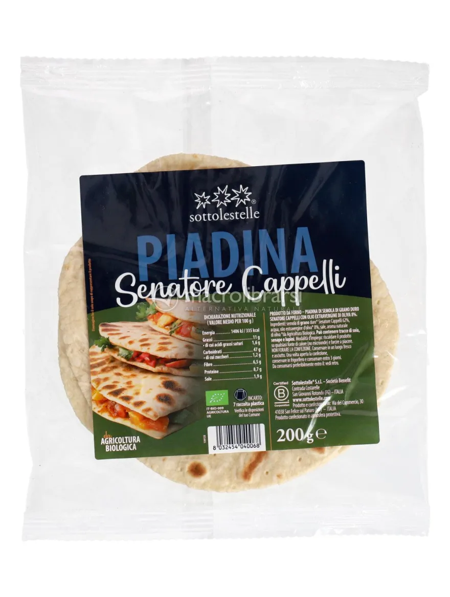 Piadina di Semola di Grano Duro Senatore Cappelli