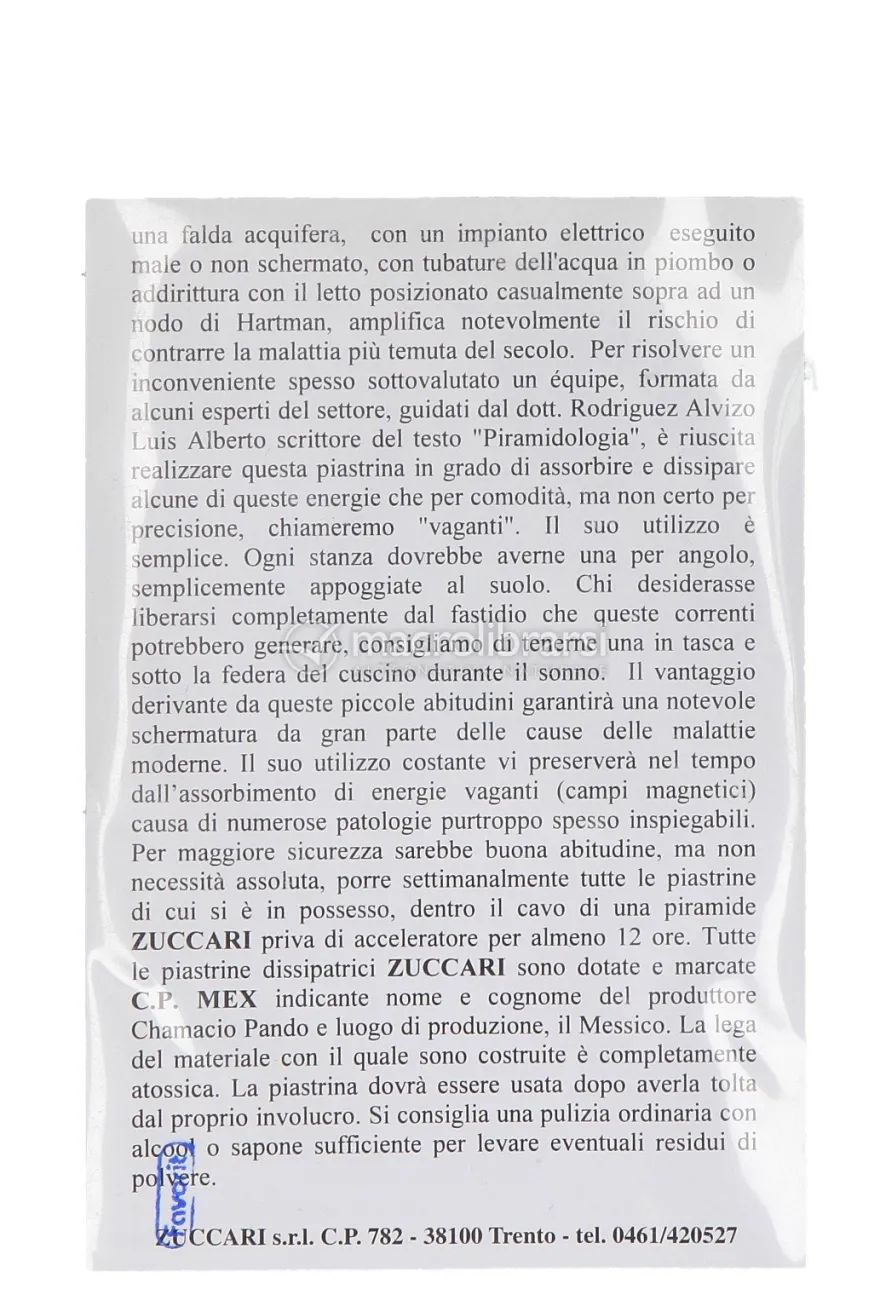 Piastrina Dissipatrice C.P. Mex