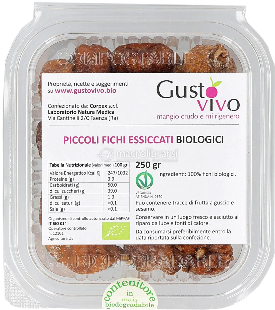 Piccoli Fichi Essiccati Biologici - 250 g