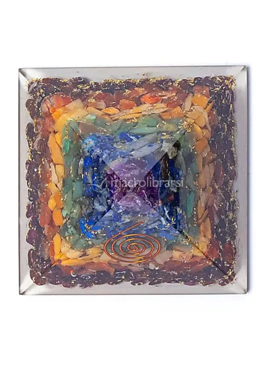 Piramide in Orgonite - 7 Chakra
