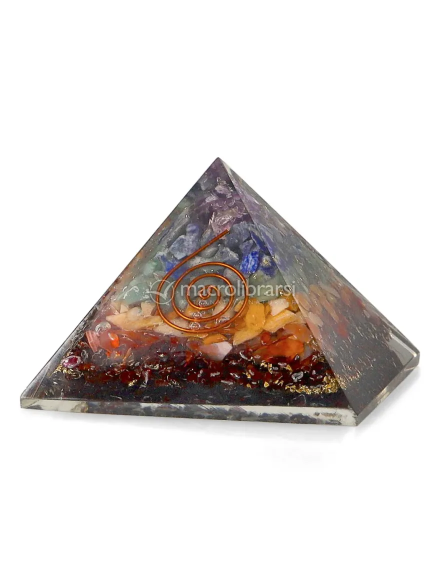 Piramide in Orgonite - 7 Chakra