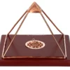 Piramide Nobile "Shri Yantra" con Base di Legno