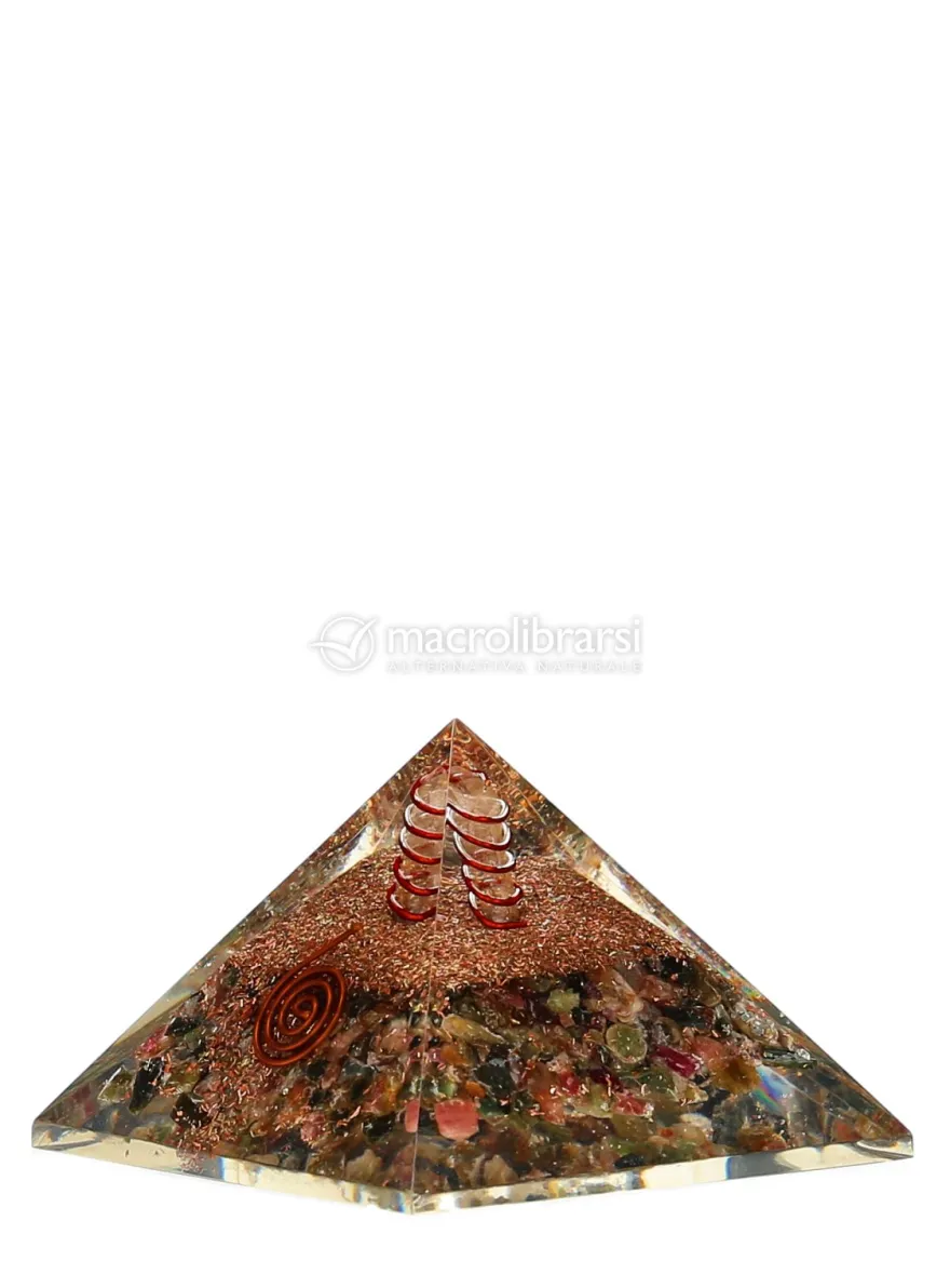 Piramide Orgonite Tormalina Multicolore
