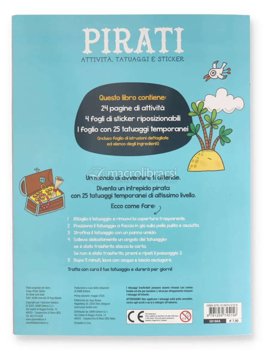 Pirati - Attività, Tatuaggi e Sticker