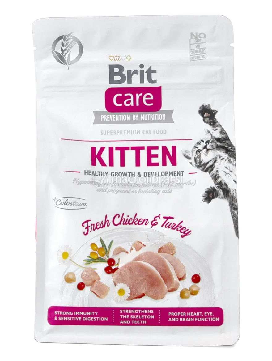 Pollo Fresco e Tacchino Grain Free per Gattini - 400g