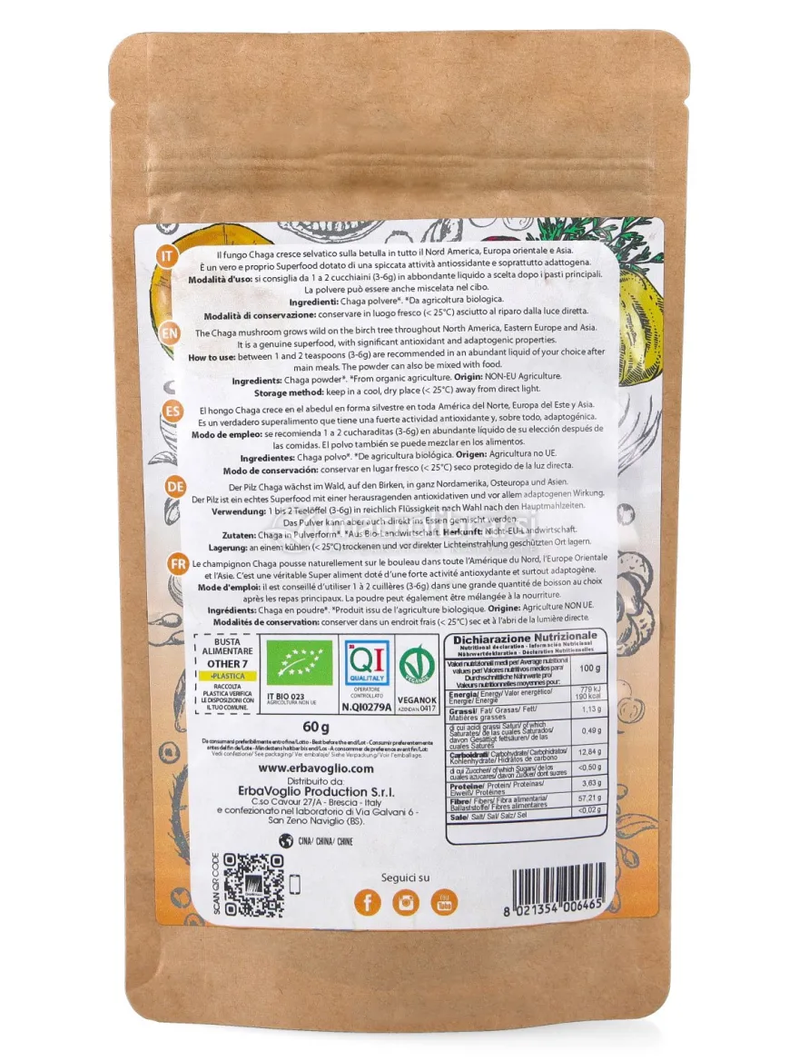 Polvere di Chaga Bio