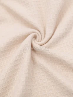 Poncho Bimbo in Spugna Waffle - Warm White - 0/2 Anni