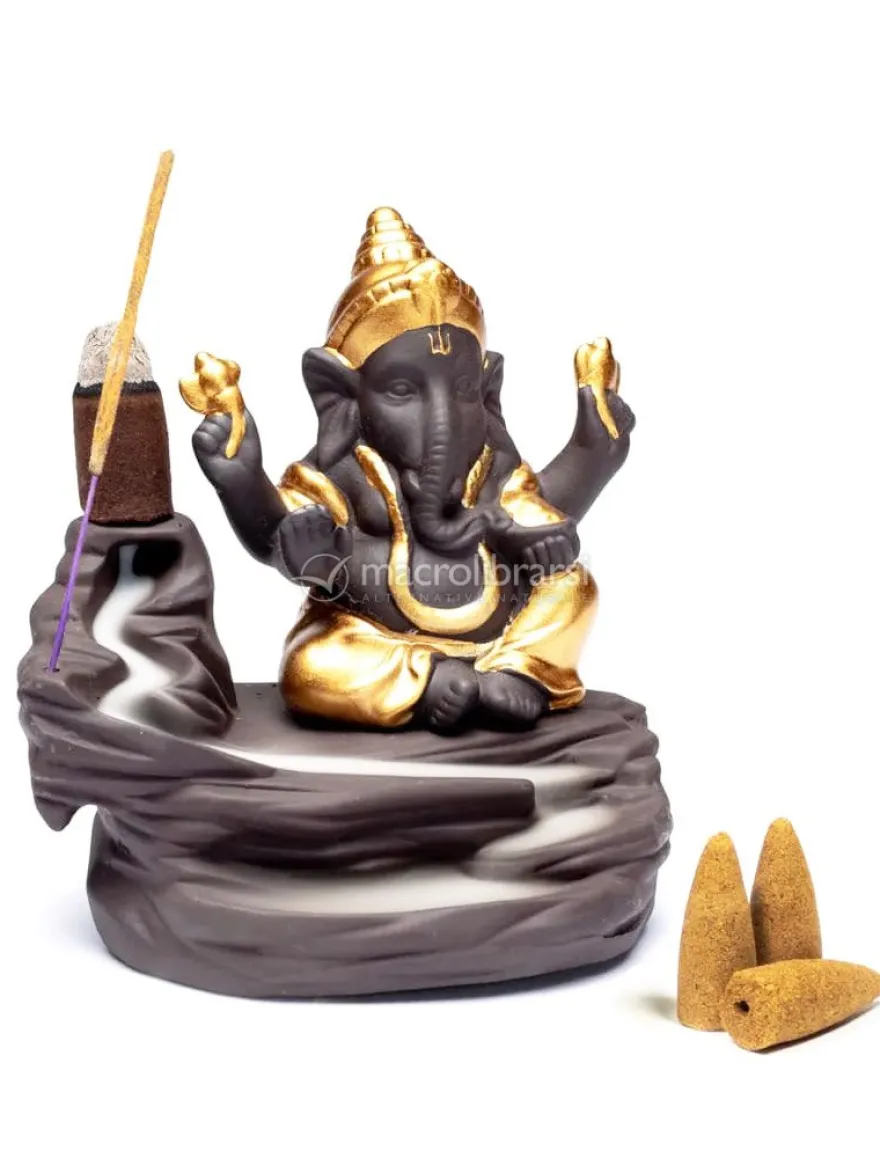Portaincenso a Cascata Backflow Ganesh