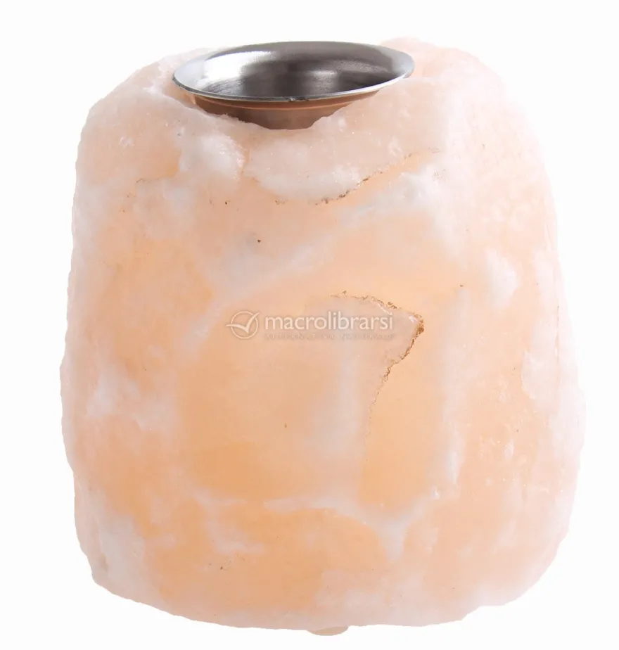 Portalumino di Sale Himalayano - Combi Brucia Essenze