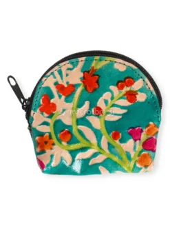 Portamonete Compatto in Pelle ARTY - Botanic