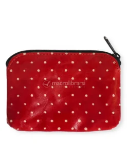 Portamonete in Pelle Dotta Red
