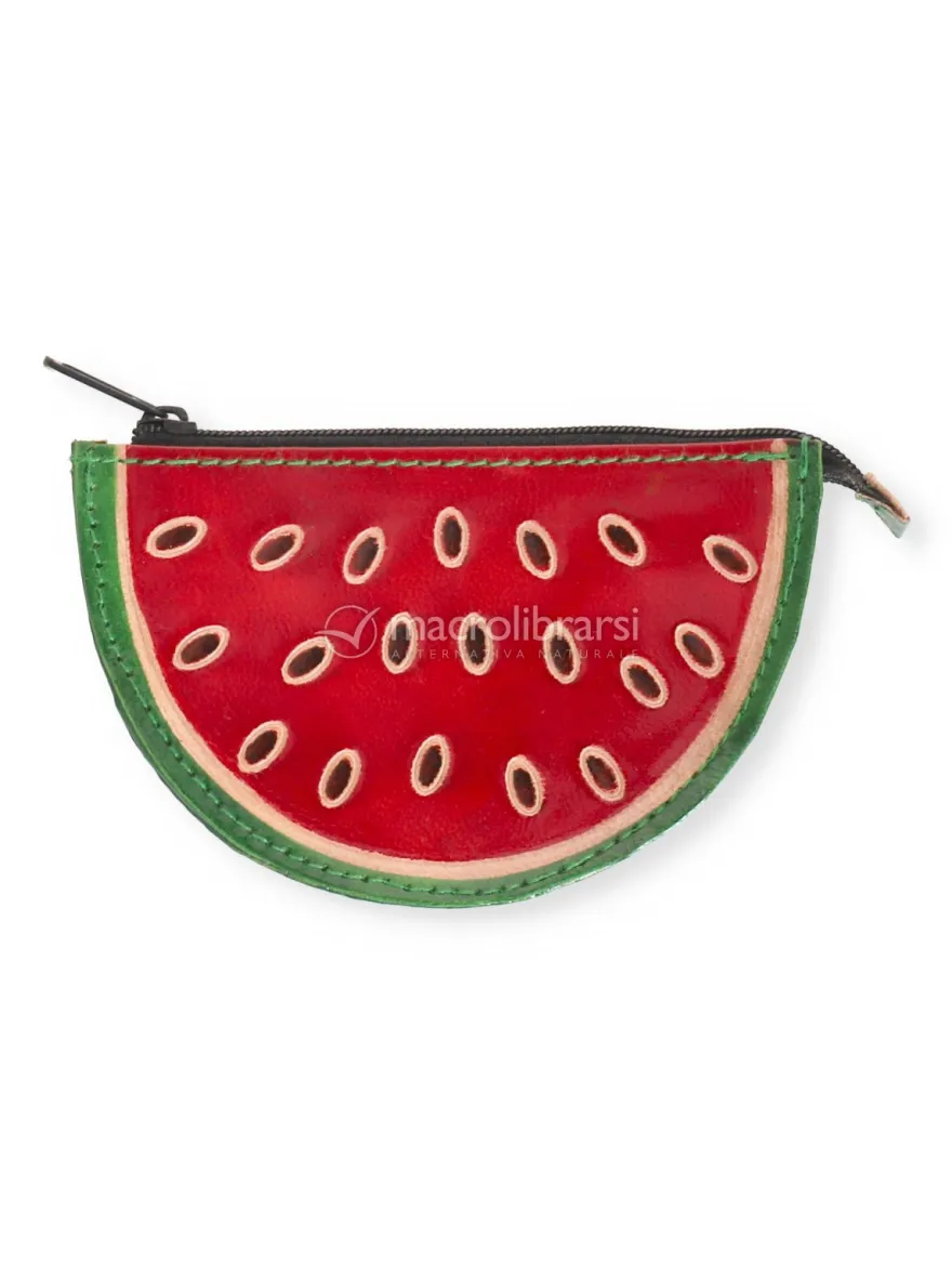 Portamonete in Pelle "Frutta" Anguria