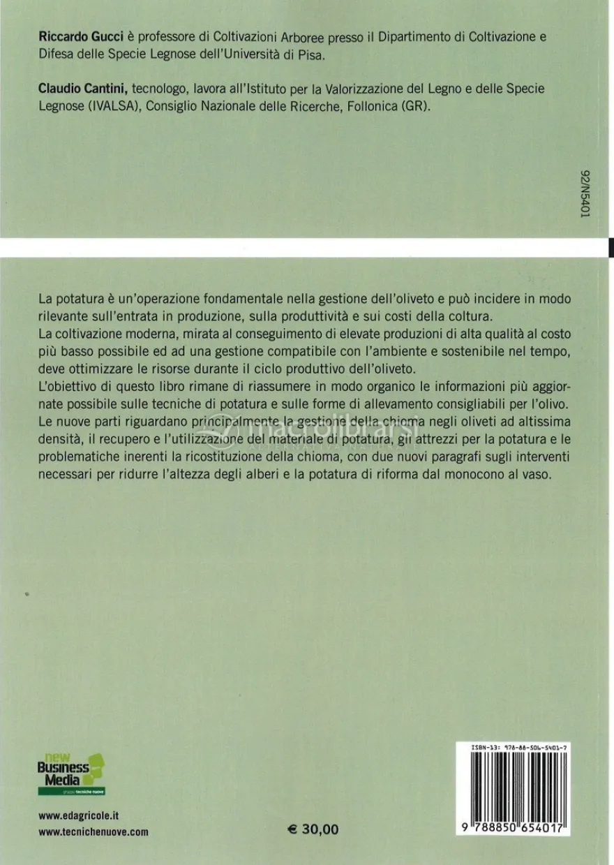 Potatura e Forme d'Allevamento dell'Olivo