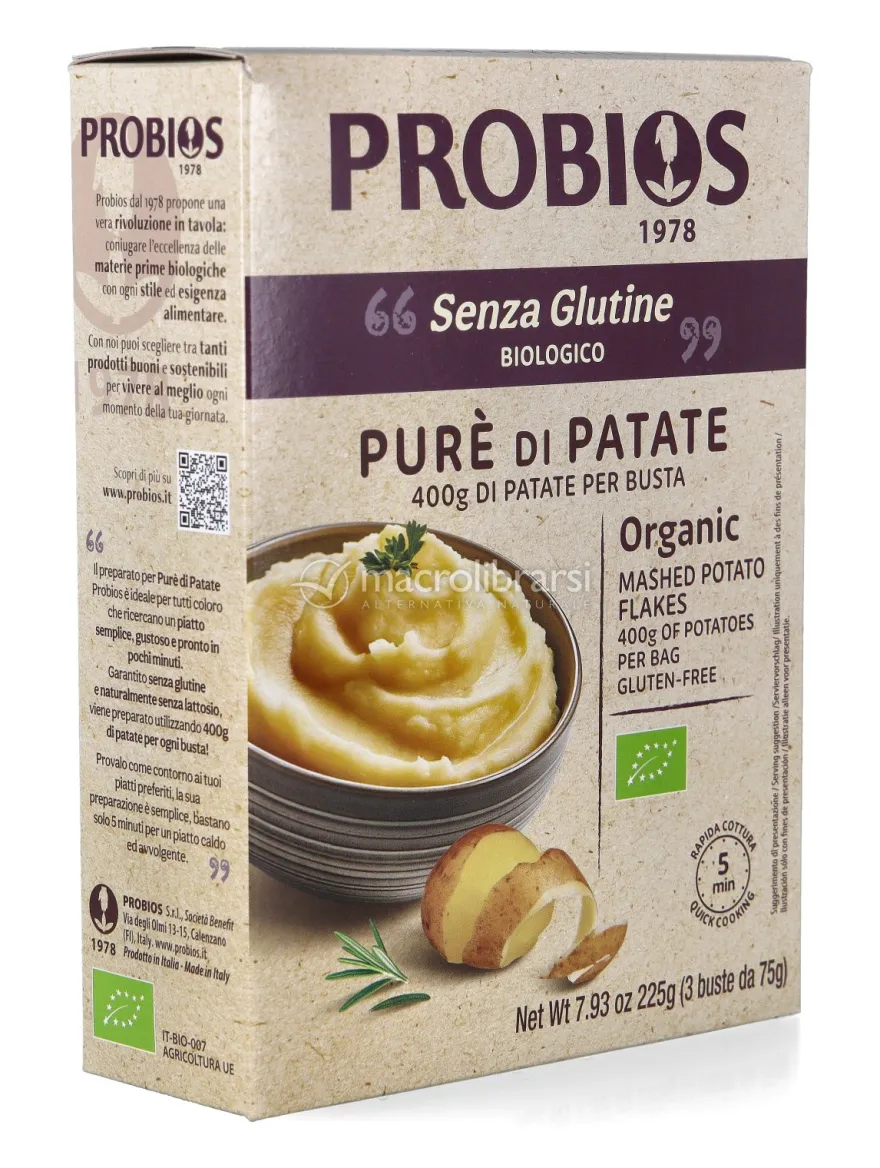 Preparato per Purè di Patate Bio Senza Glutine