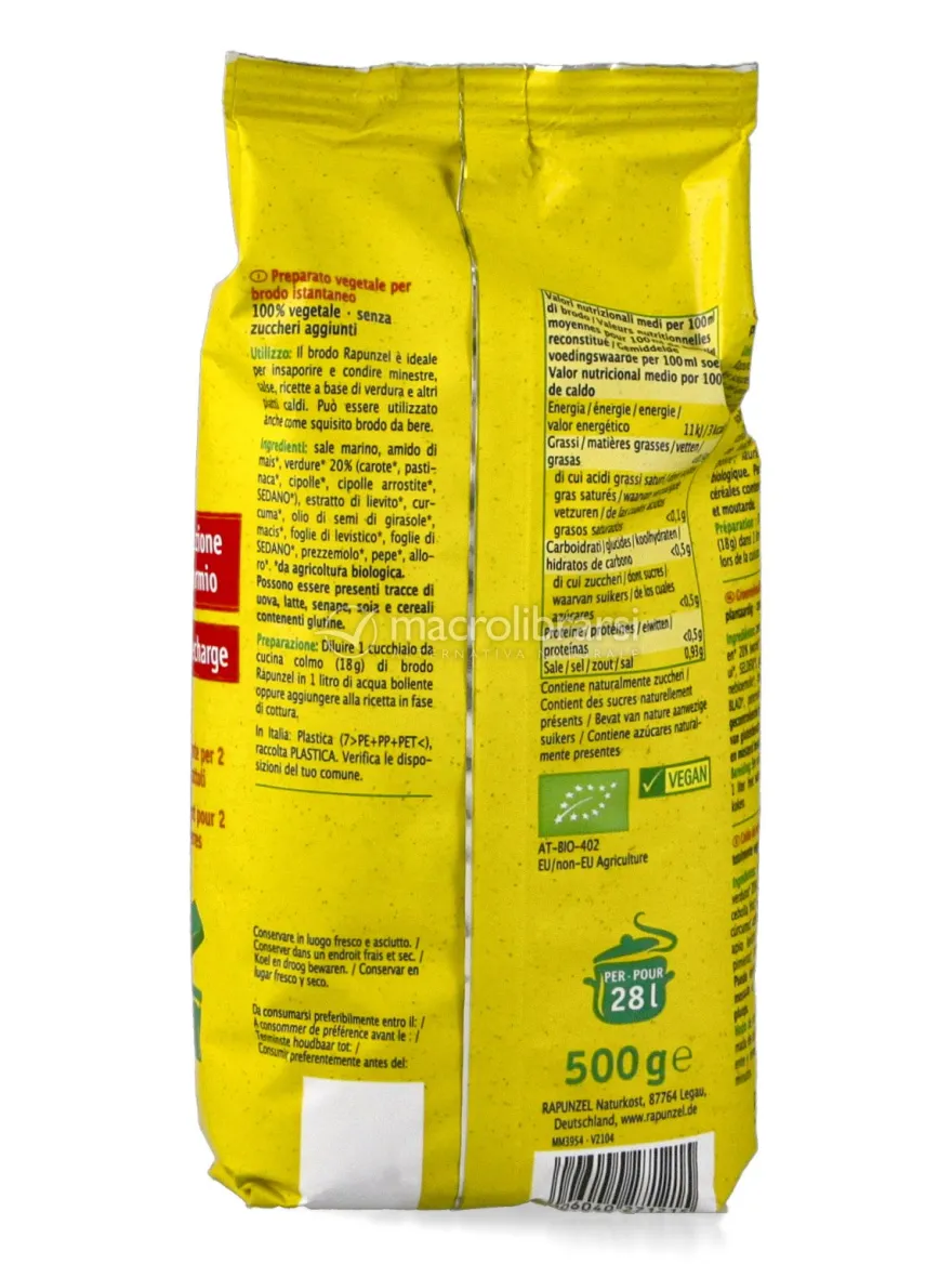 Preparato Vegetale per Brodo Istantaneo Bio