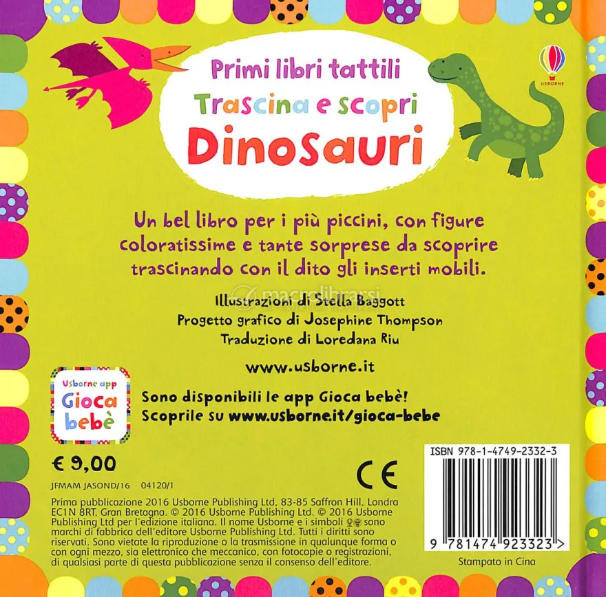 Primi Libri Tattili - Trascina e Scopri - Dinosauri