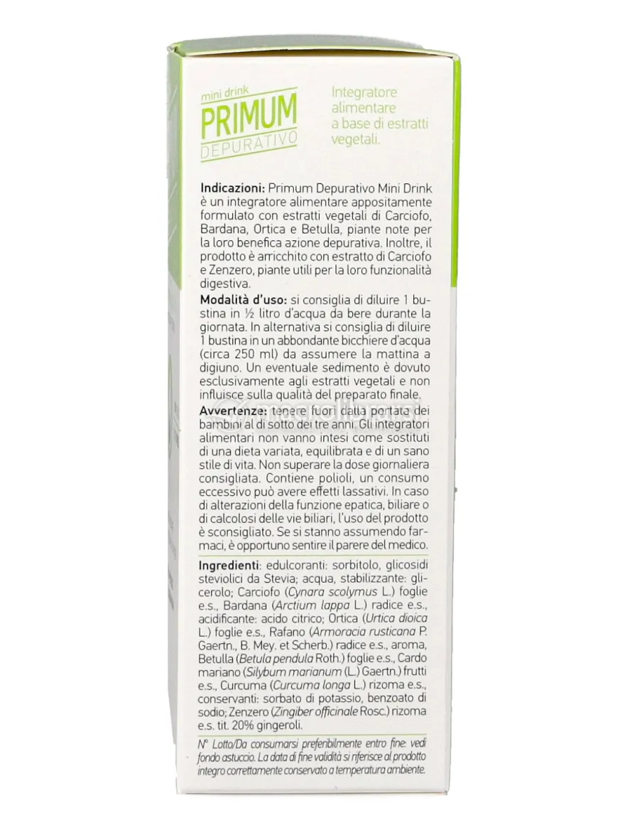 Primum Depurativo - Gusto Lime - 15 Bustine