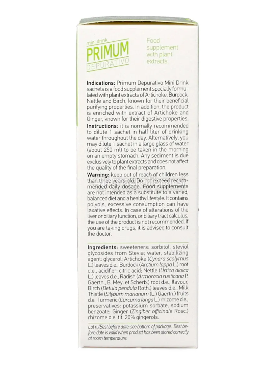 Primum Depurativo - Gusto Lime - 15 Bustine