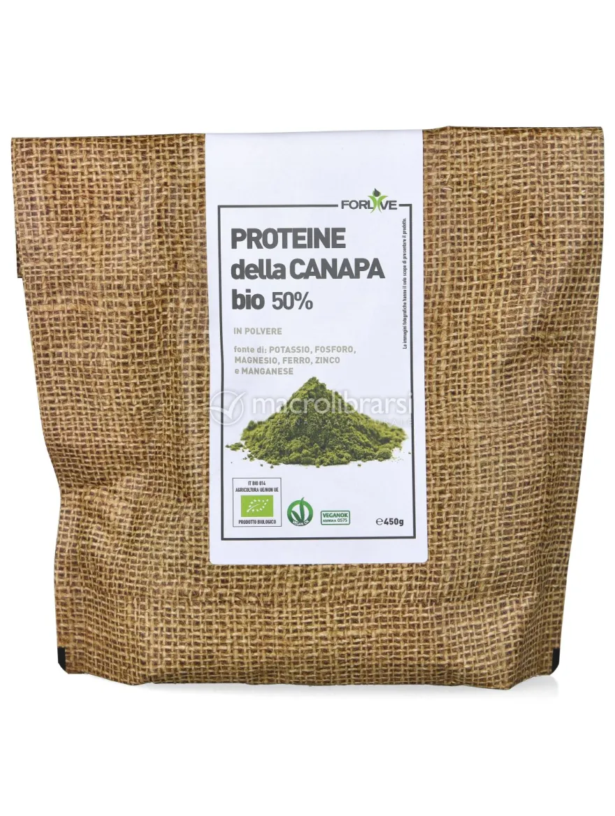 Proteine della Canapa in Polvere Bio