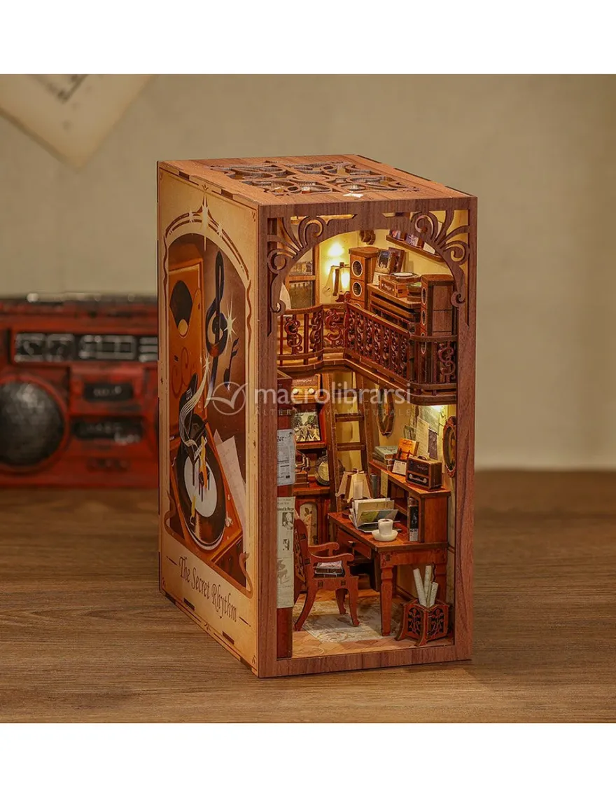 Puzzle in Legno 3D Book Nook Kit - The Secret Rhythm