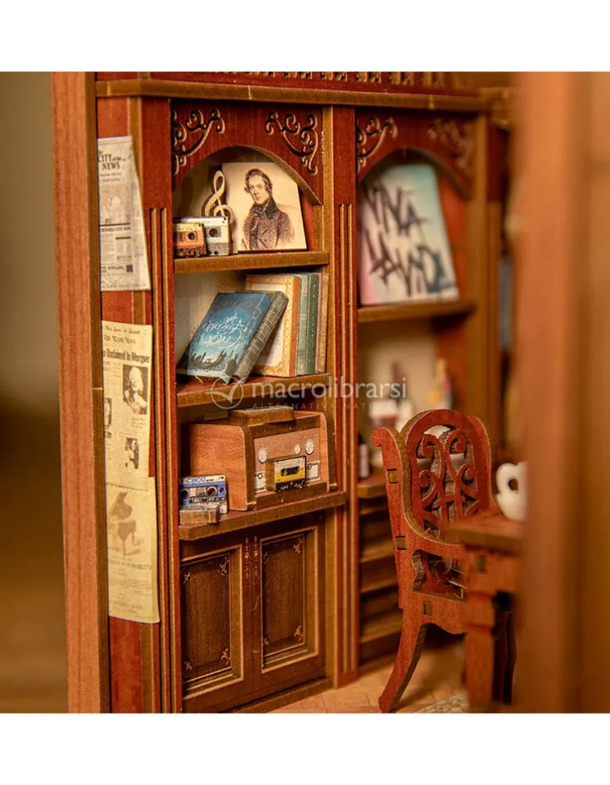 Puzzle in Legno 3D Book Nook Kit - The Secret Rhythm