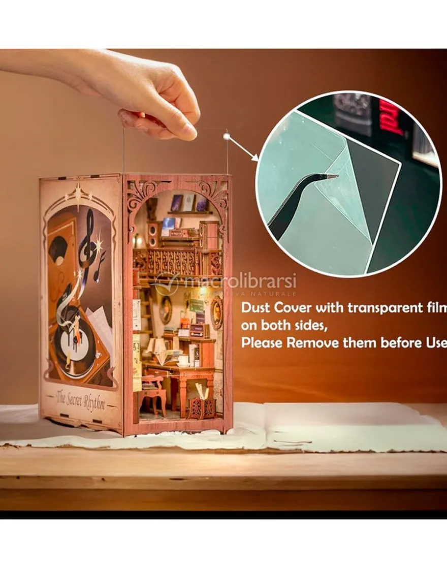 Puzzle in Legno 3D Book Nook Kit - The Secret Rhythm