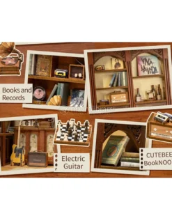 Puzzle in Legno 3D Book Nook Kit - The Secret Rhythm