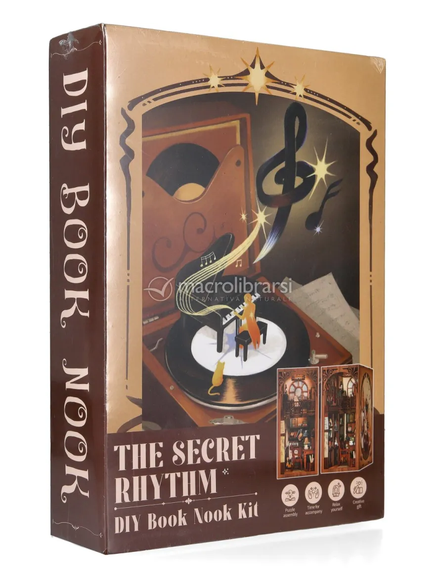 Puzzle in Legno 3D Book Nook Kit - The Secret Rhythm