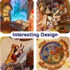 Puzzle in Legno 3D Book Nook Kit - Magical Library