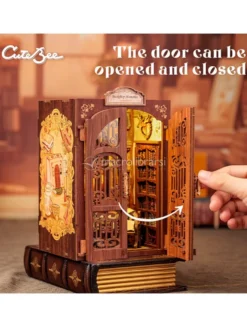 Puzzle in Legno 3D Book Nook Kit - Bookshop Memories
