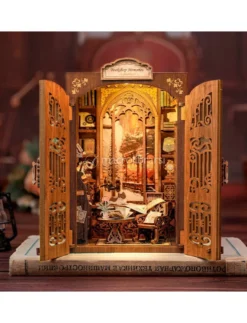 Puzzle in Legno 3D Book Nook Kit - Bookshop Memories