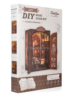 Puzzle in Legno 3D Book Nook Kit - Bookshop Memories