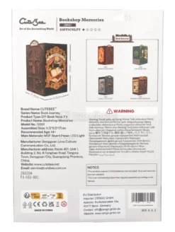 Puzzle in Legno 3D Book Nook Kit - Bookshop Memories