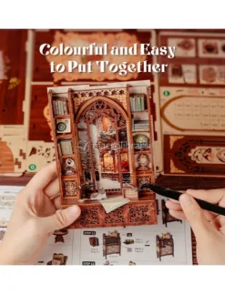 Puzzle in Legno 3D Book Nook Kit - Bookshop Memories