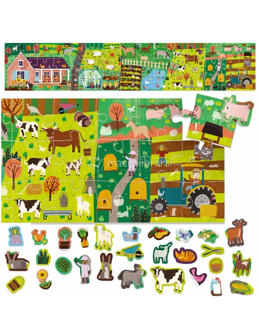 Puzzle + Stickers The Farm