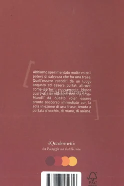 Quadernino "Vola. Adesso. Basta Fingere quel Rasoterra"