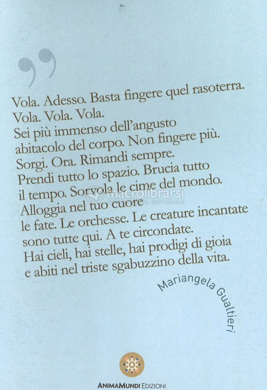 Quadernino "Vola. Adesso. Basta Fingere quel Rasoterra"